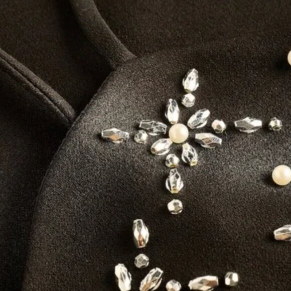 Express Embellished Sweetheart Mini Shift Dress - Picture 4 of 4